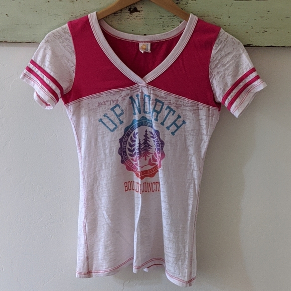 Up North Boulder Junction, Wisconsin Short and Long Sleeve Shirt Bundle, M - Picture 9 of 15